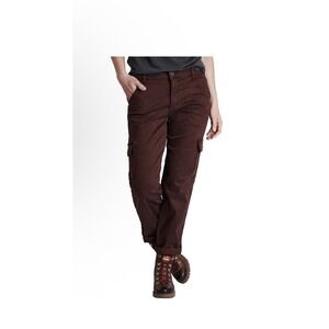 KUHL Woman's  Kultivatr Kargo Crop Pant Size 6 REG in Burgundy Hiking Cargo